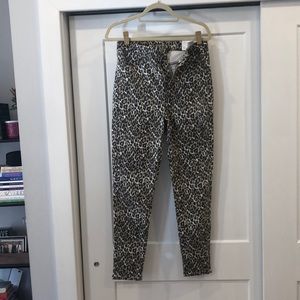 Size 10 leopard American eagle skinny jeans